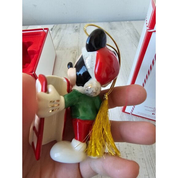 Lenox 2020 let It Snow Mickey sled porcelain ornament new Xmas tree 889975 - Picture 6 of 10
